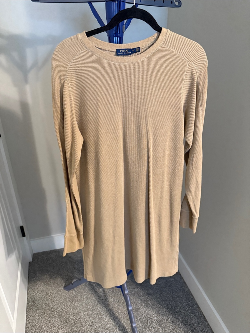 Polo by Ralph Lauren Long Sleeve Beige Knit Dress